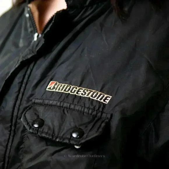 Vintage 70s Bridgestone SWINGSTER Shop Mechanic Jacket - Picture 3 of 9
